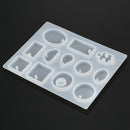12 Designs Silicone Mold Pour DIY Resine Jewelry Necklace Pendant Bracelet N2C8