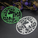 Christmas Deer Oval Cutting Die Stencil Embossing Scrapbooking Album Craft