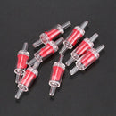8-Piece Plastic Aquarium Check 1-Way Valve Air Pump Co2 Diffuser Set, Red/W T1U3