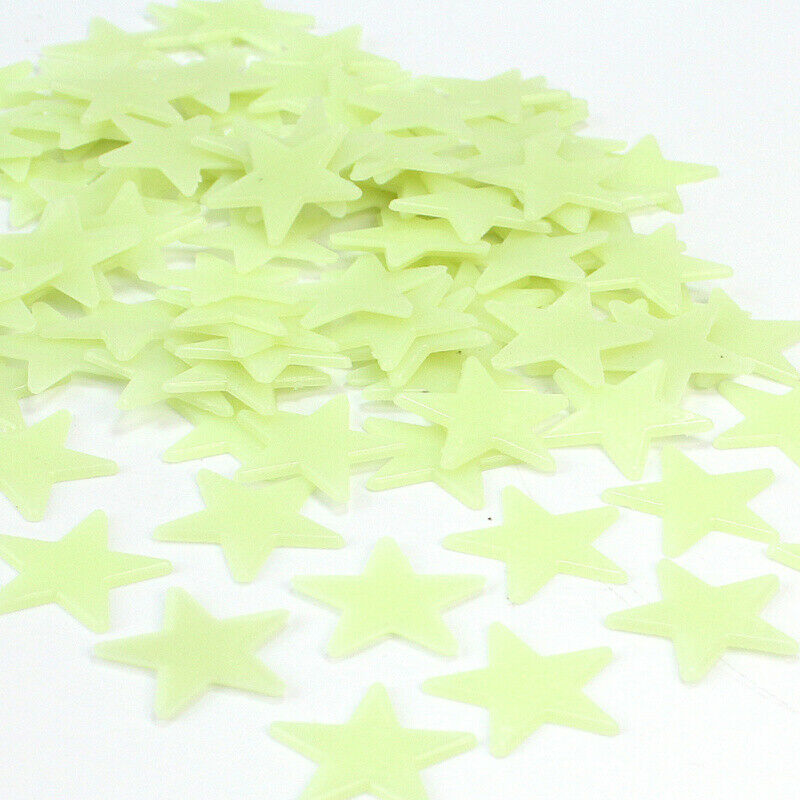 Wholesale 100pcs Glow in the Dark Stars Baby Kids Room Bedroom 28x28mm