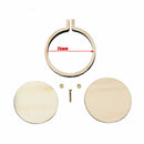 10x Mini Embroidery Hoop Ring Wooden Cross Stitch Frame Set For Hand Crafts DIY