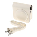 White PU Leather Camera Case, Camera Cover, Camera Bag with Strap for