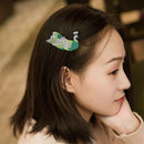 3pcs DIY Full Drill Diamond Painting Hair Clip Peafowl Women Girls Hairpins