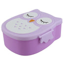 Fun Life Bento box Cartoon cute owl Bento Lunch meal box tableware purple