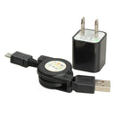 Micro USB to USB Retractable Data Sync Charging Cable Power Adapter