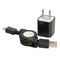 Micro USB to USB Retractable Data Sync Charging Cable Power Adapter  #gib