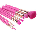 9pcs Pink Makeup Brushes Foundation Powder Eye Shadow Brush Cosmetic Tool