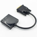 1 x 25cm DVI-D 24+1 Pin Male to VGA 15Pin Female Active Cable Adapter C AOE