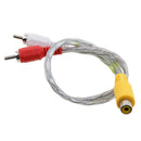 1ft RCA Stereo Audio Cable "Y" Adapter Splitter 1 Female to 2 Male Plug