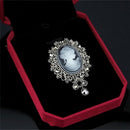 Fashion Cameo VicFFrian Style crystal Wedding Party Women Pendant Brooch Pin 3C