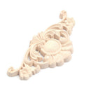1X Exquisite Classic Rubber Wood Carved Applique Retro Furniture Craft Deco