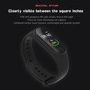 M4 Waterproof Touch Screen Sports Heart Rate Monitor Smart Bracelet Black