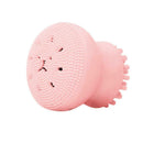 Jellyfish Shaped Silicone Face Cleanser Powder Puff Brush Facial Cleaner Brush