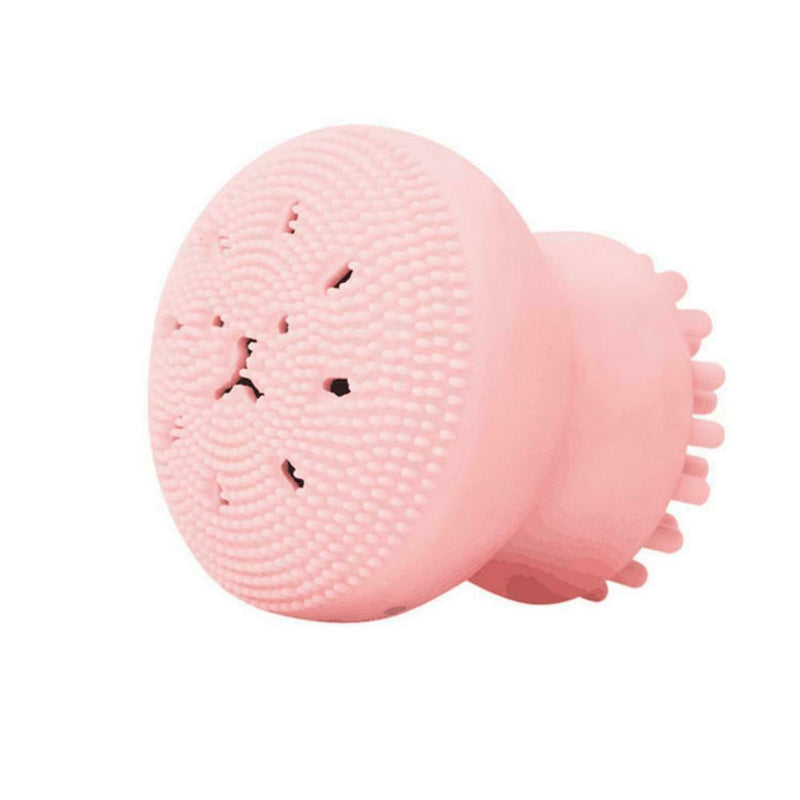 Jellyfish Shaped Silicone Face Cleanser Powder Puff Brush Facial Cleaner Brush
