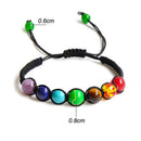 Supernatural Chakra Yoga Bracelet Healing Balance Lava Reiki Stones Br AAS