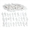 100PCS Figures 1:75 Scaled Models Train Building People for Layout
