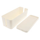 16" Cable Management Box Extension Lead Charger Hide Organiser Tidy White