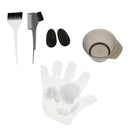 Hair Color Dye Bowl Comb Brushes Cape Earmuff Tool Kit Set For Tint Coloring
