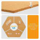 Cork Board Tiles 8 Pack With Full Sticky Back,Mini Wall Bulletin Boards,Pin