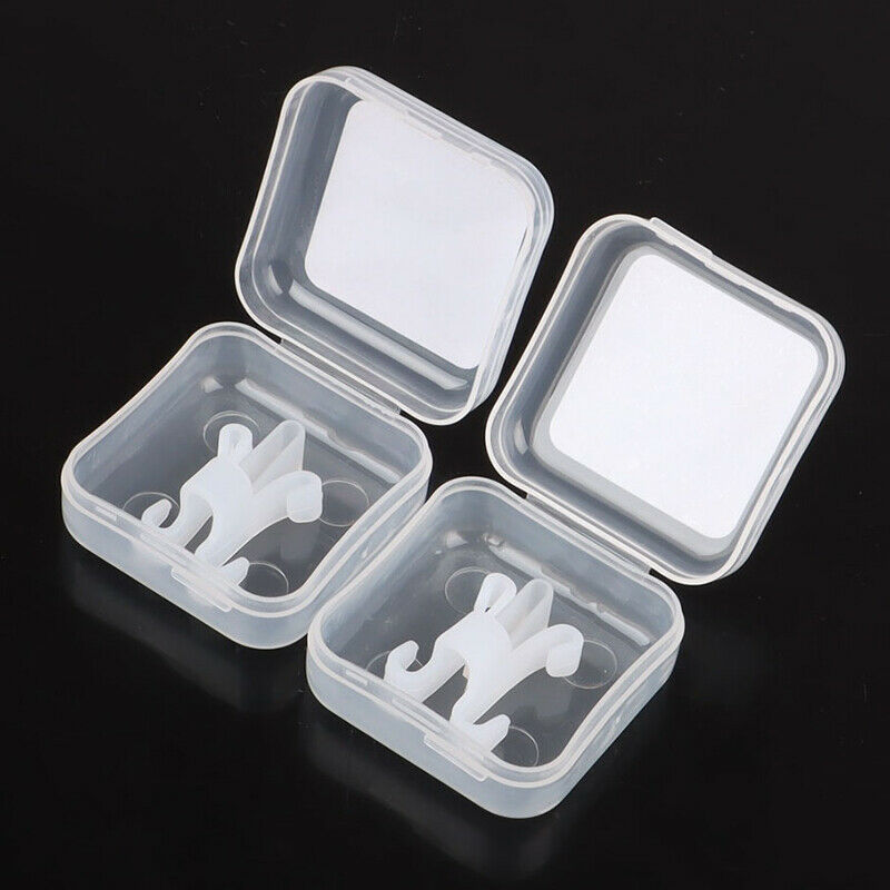 2Pcs Anti-Snoring Apnea Nose Breathe Clip Stop Snore Device Sleeping AidB Kw