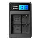 EN-EL15 LCD Display Dual Port USB Battery Charger for Nikon D7000 D800 D600