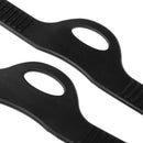 2Pc Black Standard Rubber Fin Strap Scuba Diving -Universal Fits Most Fins S
