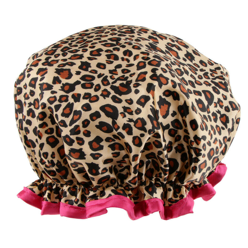 Waterproof Women Shower Caps Bathing Bath Hat Elastic Hair Cover Head Cap