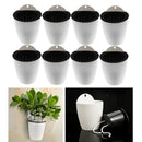 8 Piece Small Self-watering Wall Floating Planters Lazy Flowerpot with Hooks