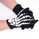 Biker Skeleton Bone Gloves Racing Cycling Motorcycle Mechanics Goth Full Fing ES
