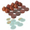 8Pcs Rosewood Speaker Isolation Feet Stand 23mm/0.91" Wooden Spikes + Base Pad