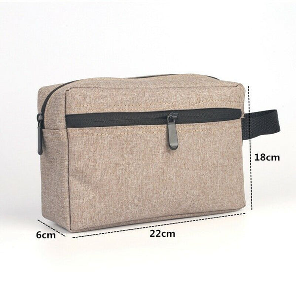 Brown 1 Pc Travel Men Wash Bag Waterproof Makeup Bag Toiletry Wash Kit Stor L1U9