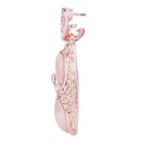 Oval Opal Necklace Earrings Two Piece Set Jewelry Set Women Necklace Weddin