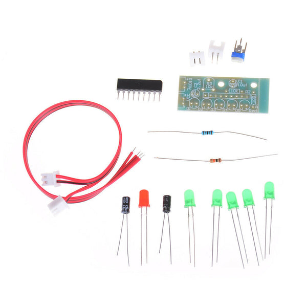 3.5-12V KA2284 TUdio Level Indicator DIY Electronic Kit Parts 5mm RED GreenL Gw
