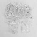 50 Pcs Pretty Luxury Organza White Butterfly Candy Chocolate Jewelry Gift Bags
