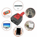 150W Power Inverter DC 12V to AC 220V Car Outlet Voltage Adapterwith 0.5A U
