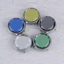 Portable Pocket Pill Case 3 Compartments Medicine Box Round Folding Organizer Kw