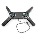 Laptop Cooler with 2 Fans USB Powered Foldable Cooling Pad for Notebook PC A