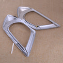 Fits Subaru Forester SJ 14-16 Pair Front Fog Light Chrome Cover Trim Molding