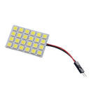 4X White 24 SMD 5050 LED Car Interior Dome Light T10 BA9S Festoon Panel 12V DC