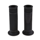 Universal Motorcycle 7/8" Handle Bar Hand Grips Retro Handlebar Black