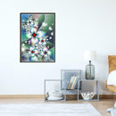5D DIY Full Drill Diamond Painting White Flowers Cross Stitch Embroidery