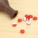 1Pc Billiard Kelly Pool Shaker Bottle with 16 Numbered Tally Balls Peas