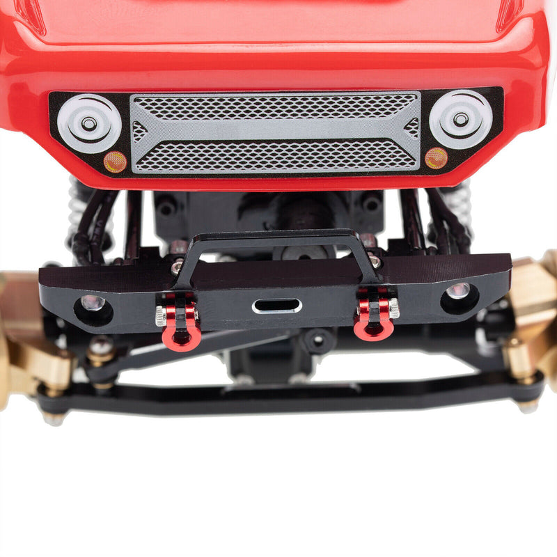 Aluminum Alloy Front Bumper with Mounting Accessories for Axial SCX24 AX90081