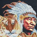 5D Tribal Leader Embroidery Diamond Painting Animal Cross Stitch Home Decor