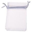 100 Grey Organza Gift Wedding Favors Bag Pouch 90x70mm HOT Z9Q5