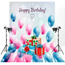 Happy Birthday Art Cloth Backdrop Photographic Studio Prop Kid Family Decor