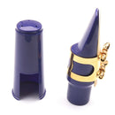 Plastic Alto Sax Saxophone Music Instrument Mouthpiece with Cap Buckle Reed