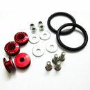 1-Set JDM Universal Quick Release Fasteners Red Kit Fit For Bumper & Trunk Hatch