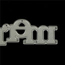 Greeting words Merry Metal Cutting Dies For DIY Scrapbooking Card Craft Decor LJ