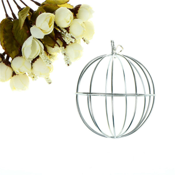 Stainless Steel Round Sphere Food Feed Dispenser Rabbit Pet Hanging Ball Toys SE